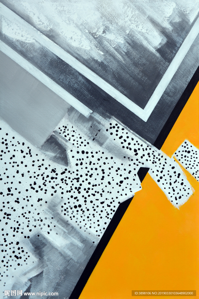 艺术几何线条玄关装饰画