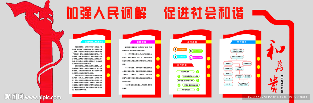 人民调解文化墙