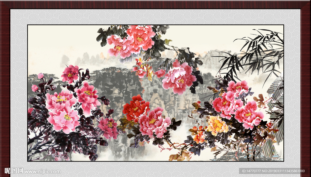 国画牡丹