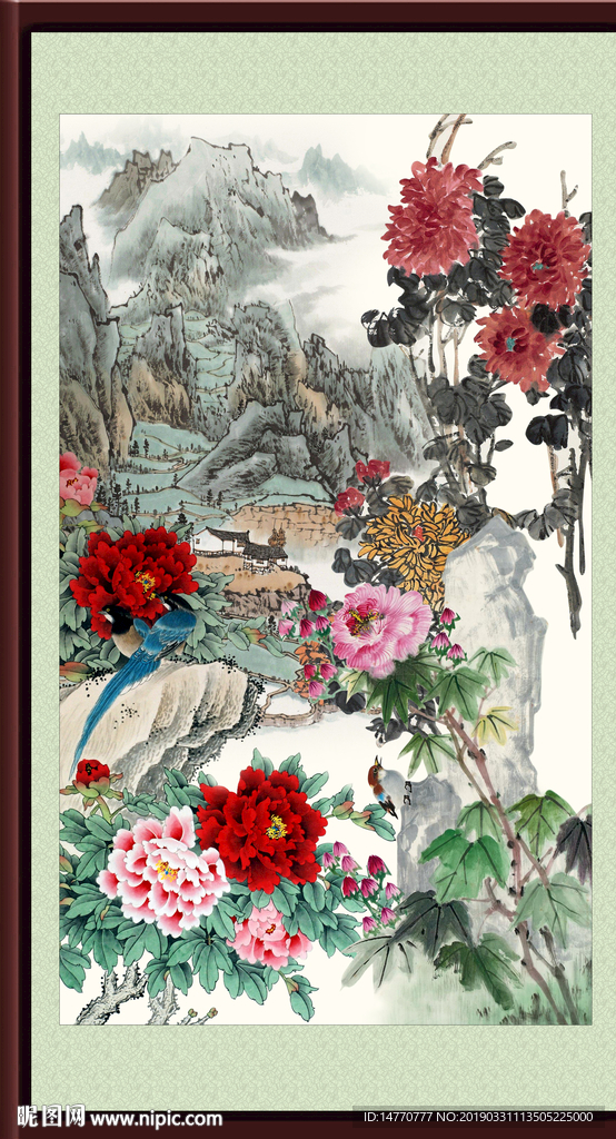 国画牡丹