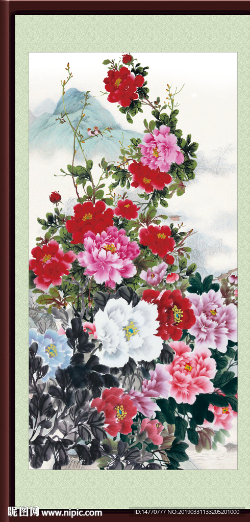 国画牡丹