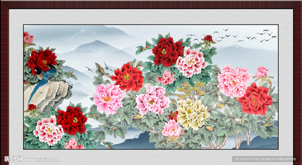国画牡丹