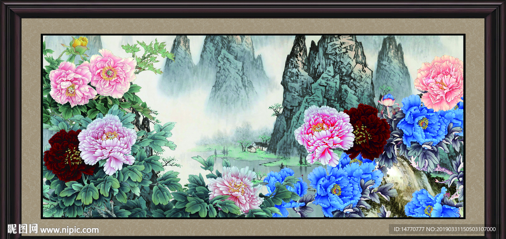 国画牡丹