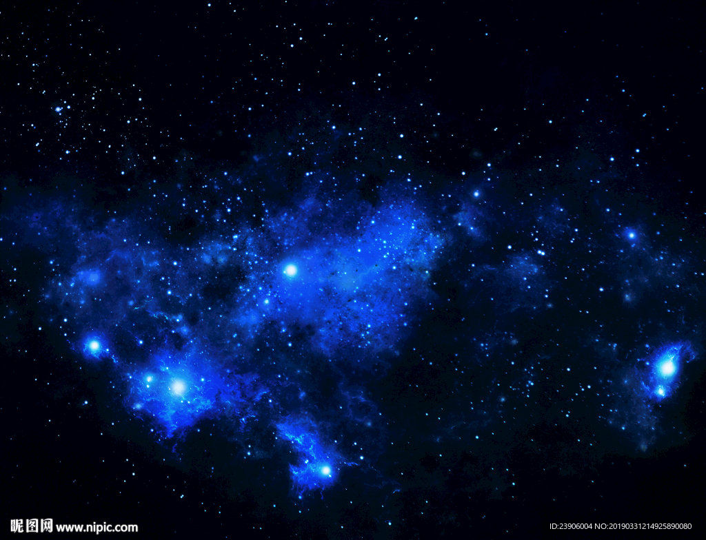 大型蓝色星空