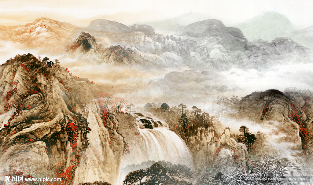 国画山水画
