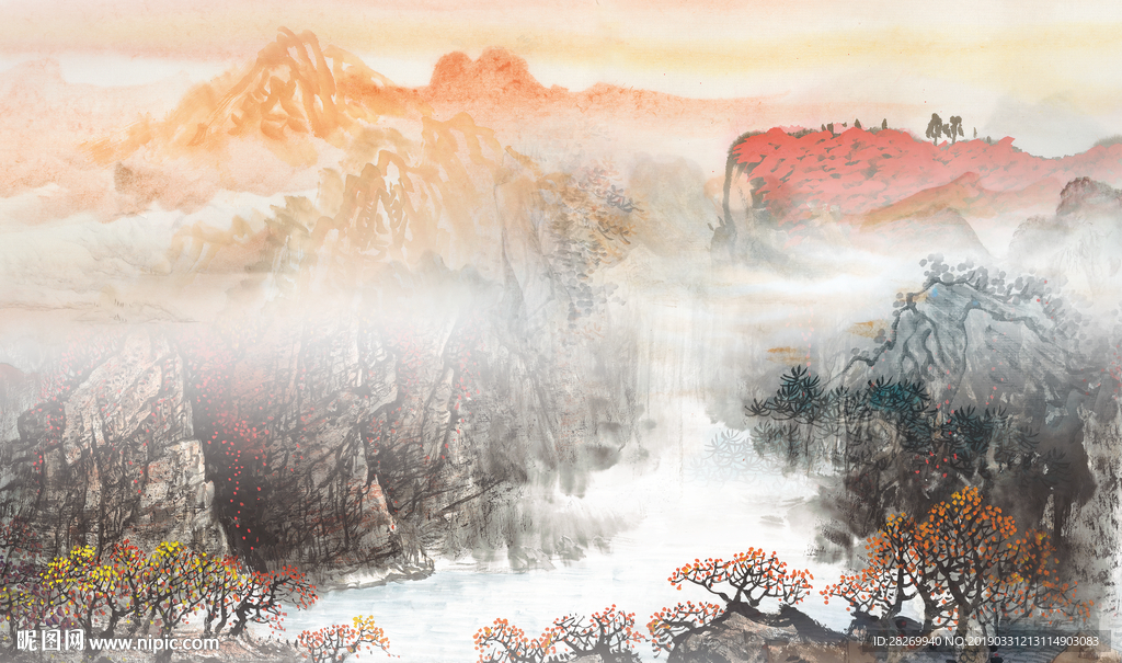 新中式无框画