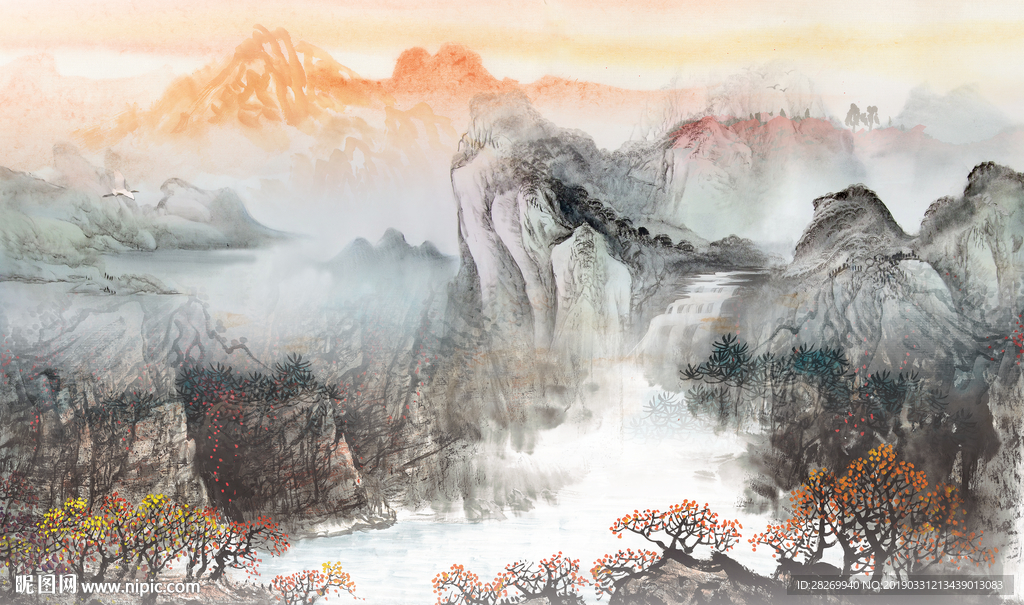 新中式无框画