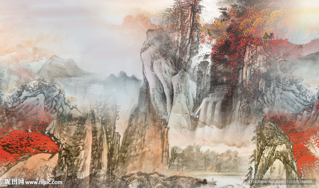 新中式无框画