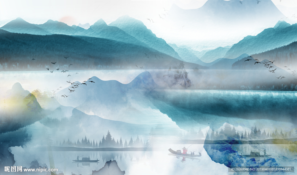 简约山水