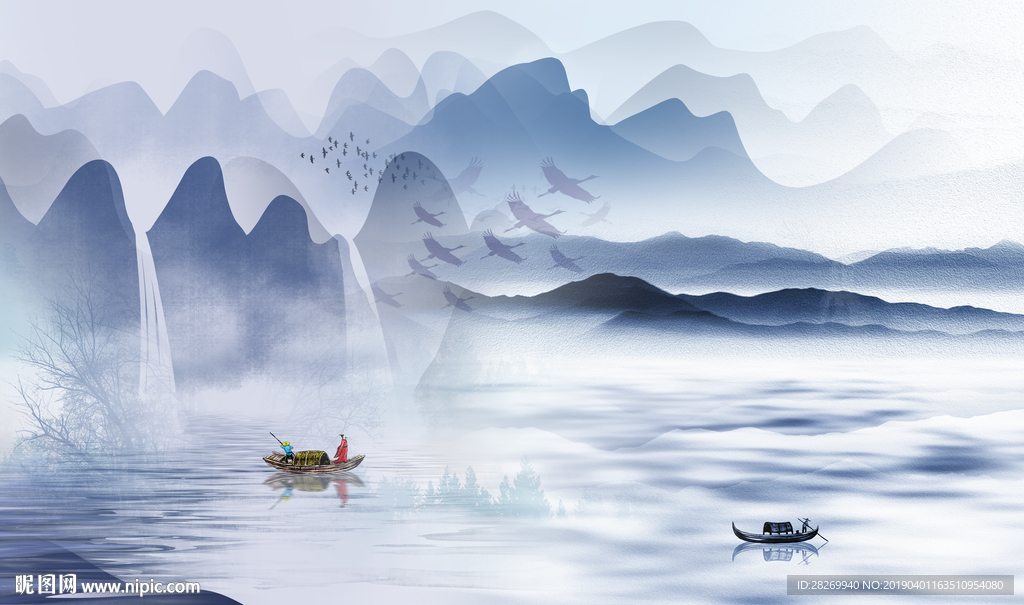 新中式水墨画