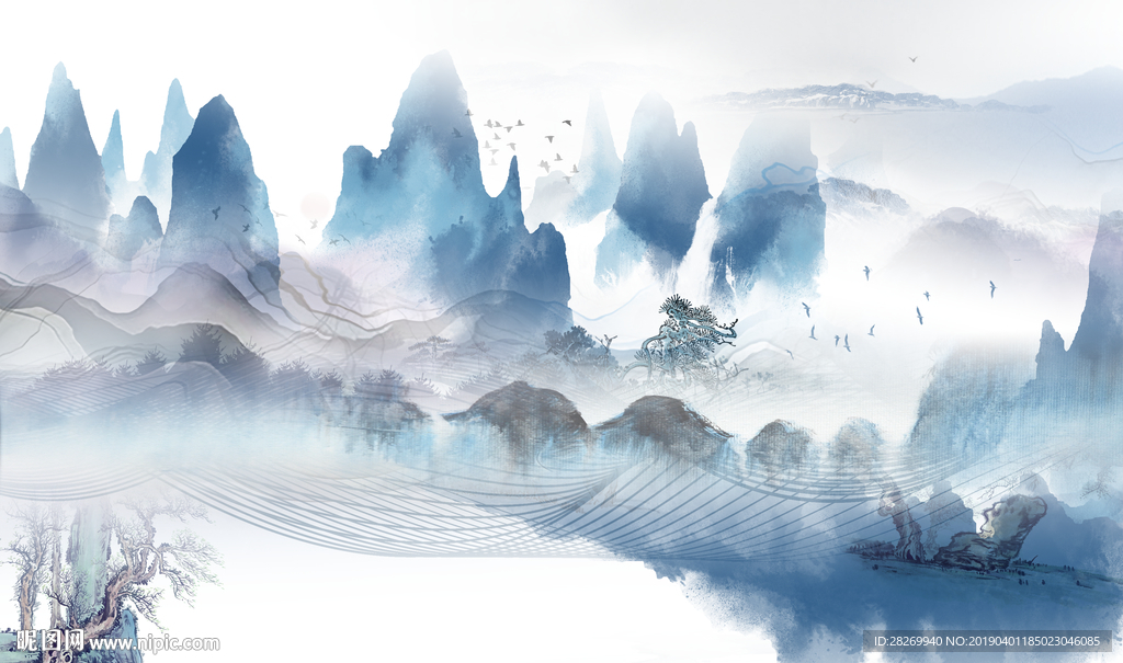 简约山水