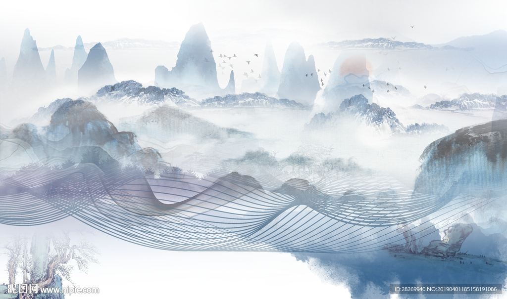 简约山水