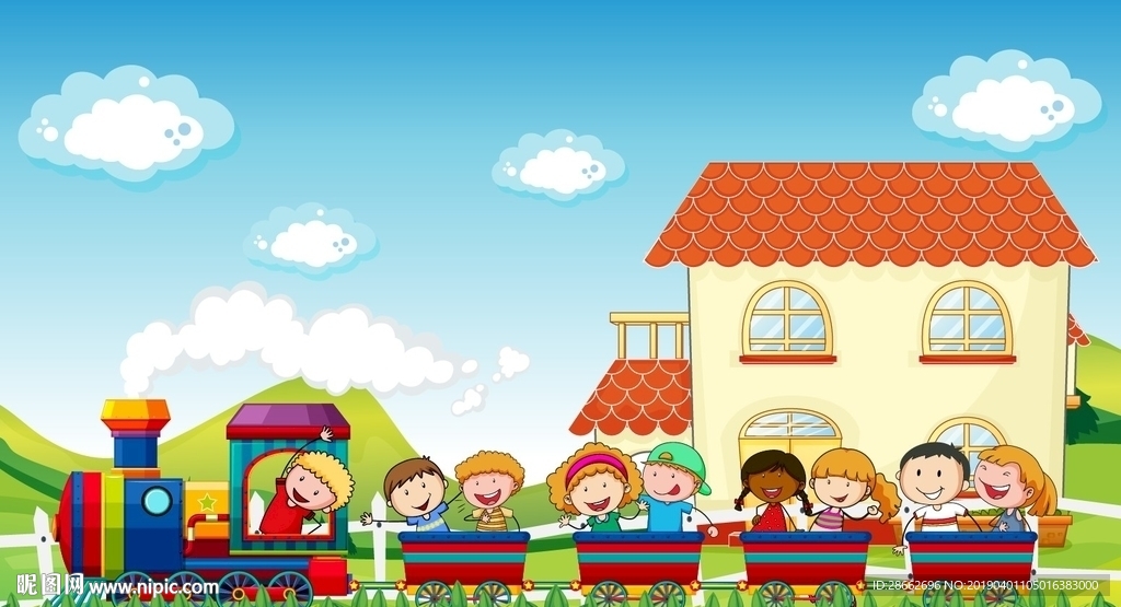 欢乐儿童时光插画插图