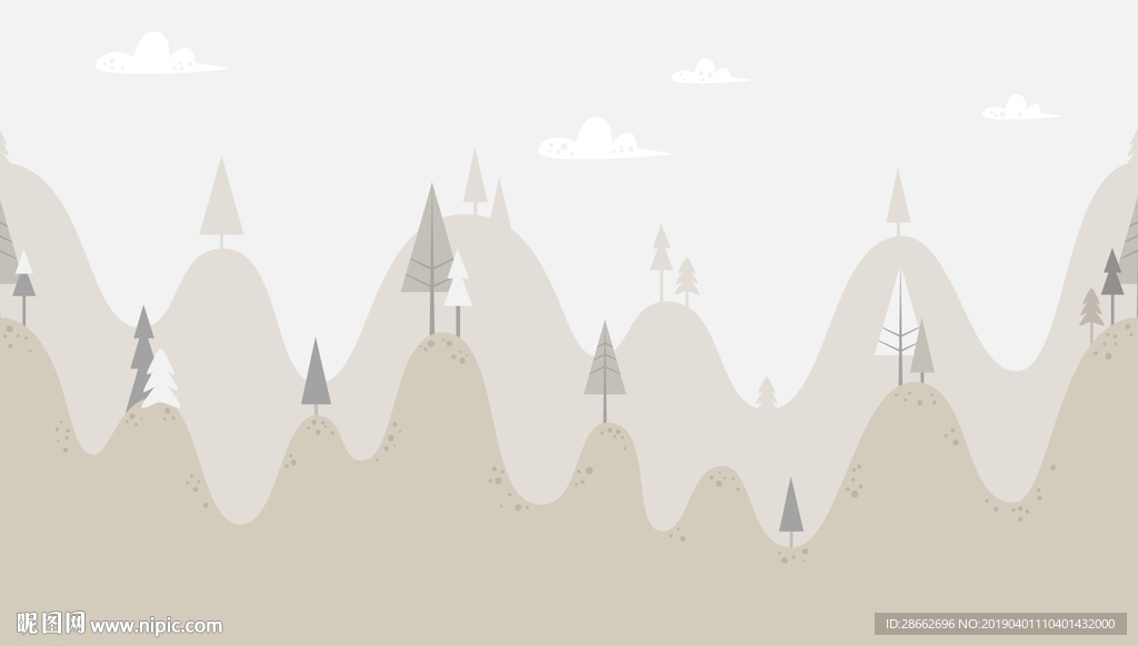 抽象山脉插画插图
