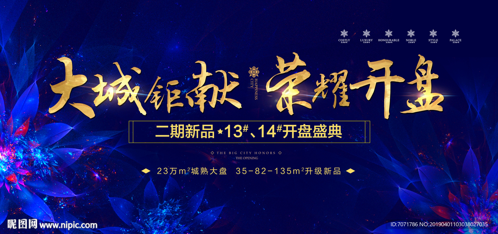地产开盘展板