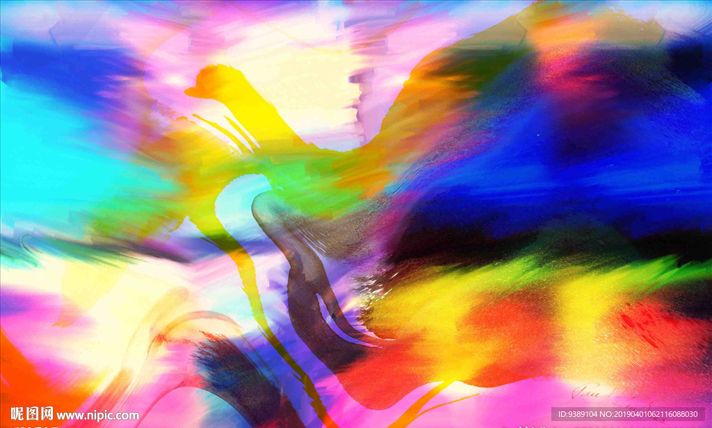 抽象油画