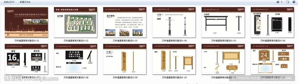 房地产导视牌整体方案