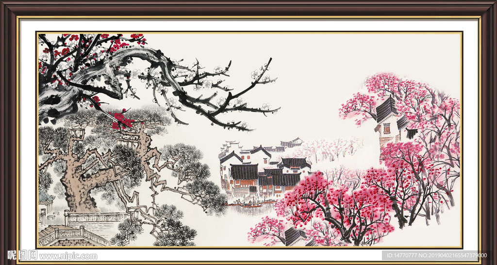 国画梅花