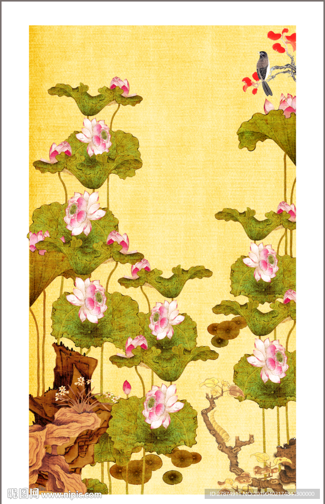 国画荷花