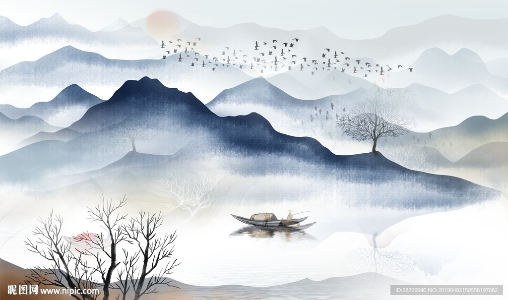 新中式山