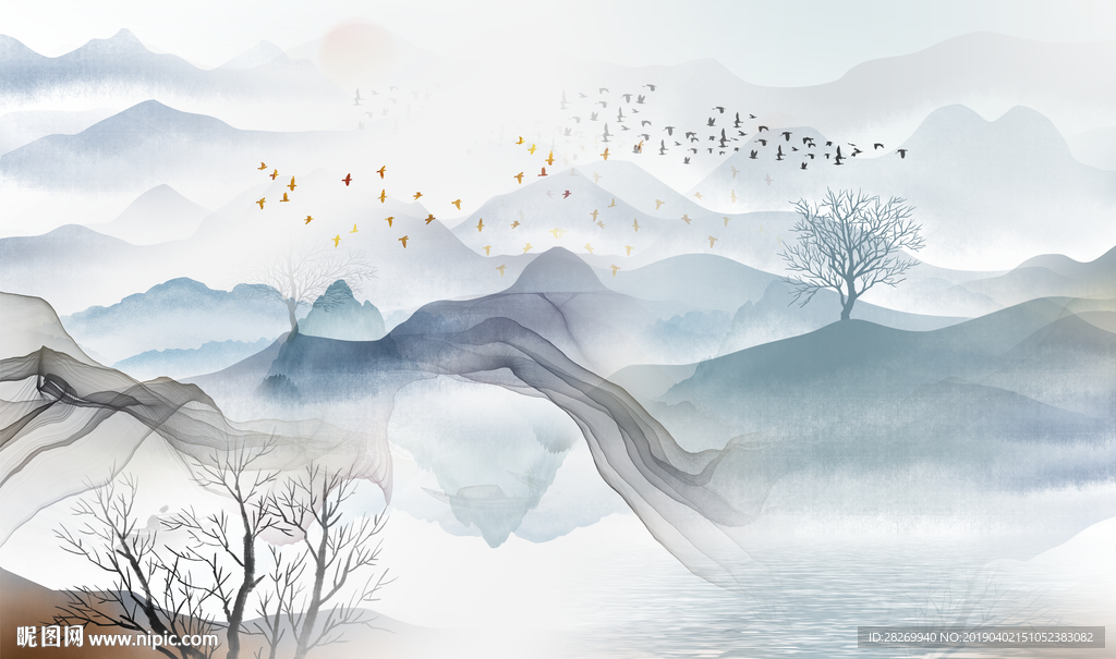 新中式山水