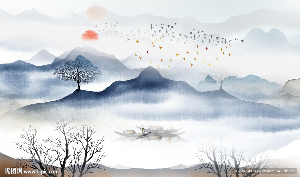 新中式山水