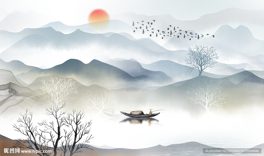 新中式山水