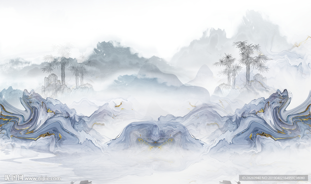 新中式水墨画
