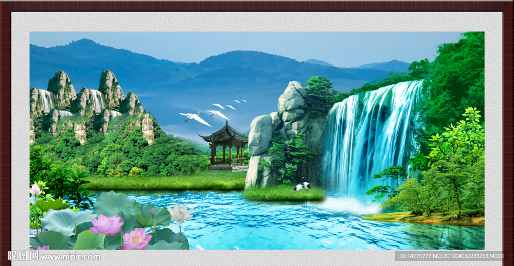 风景画设计图__PSD分层素材_PSD分层素材_设计图库_昵图网nipic.com