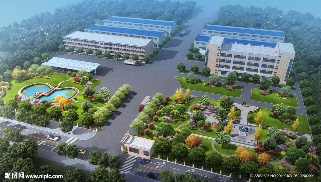 鸟瞰公园设计