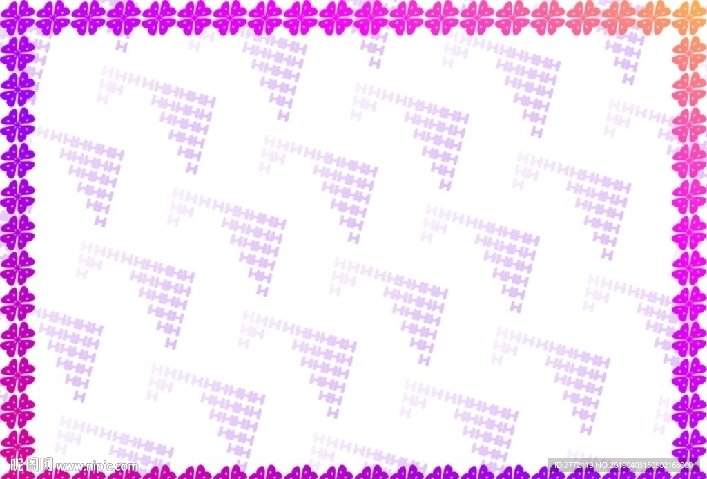 紫花缘 环保证书纹