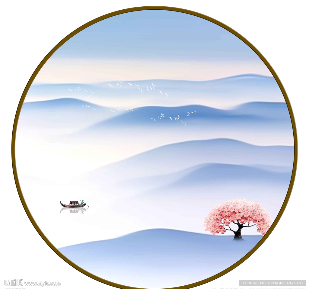新中式山水画