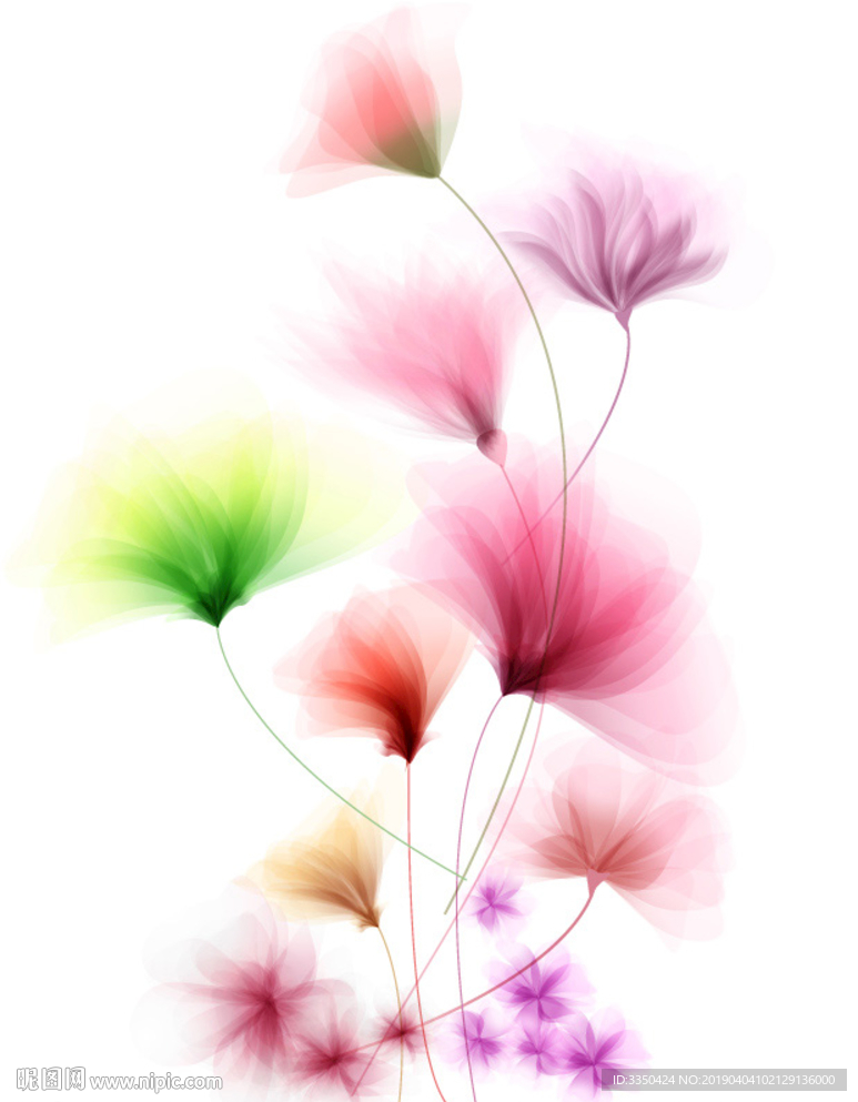 春韵梦幻花朵花草绚丽多姿素材
