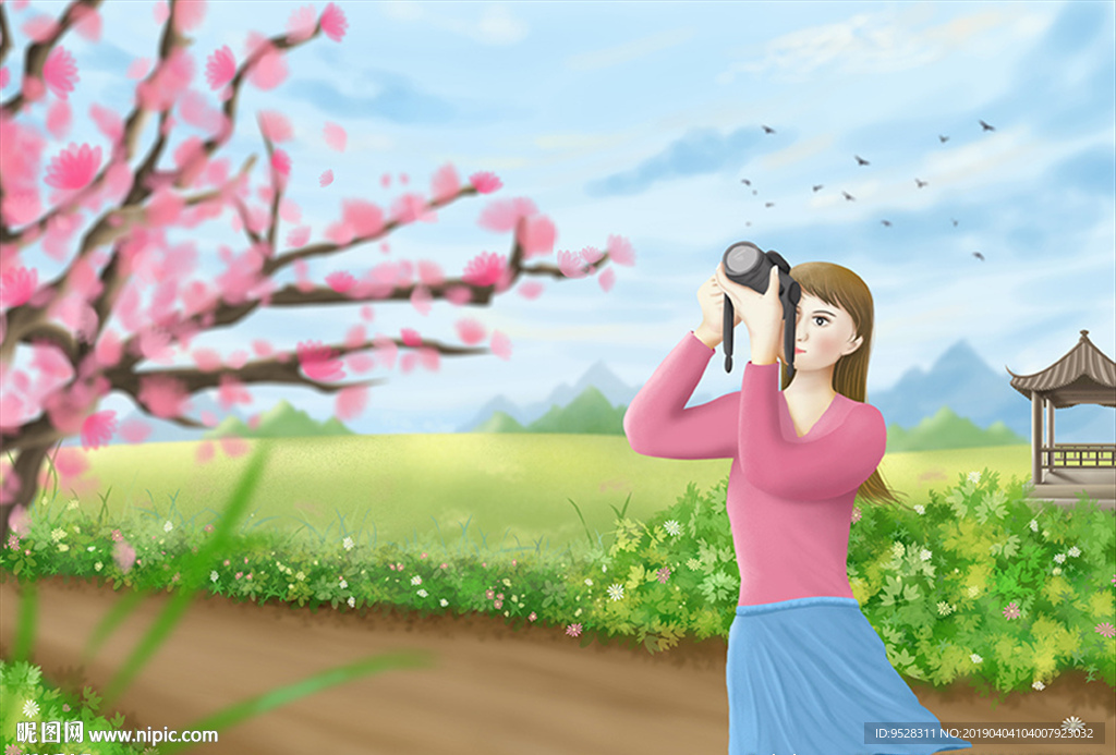 踏青赏花