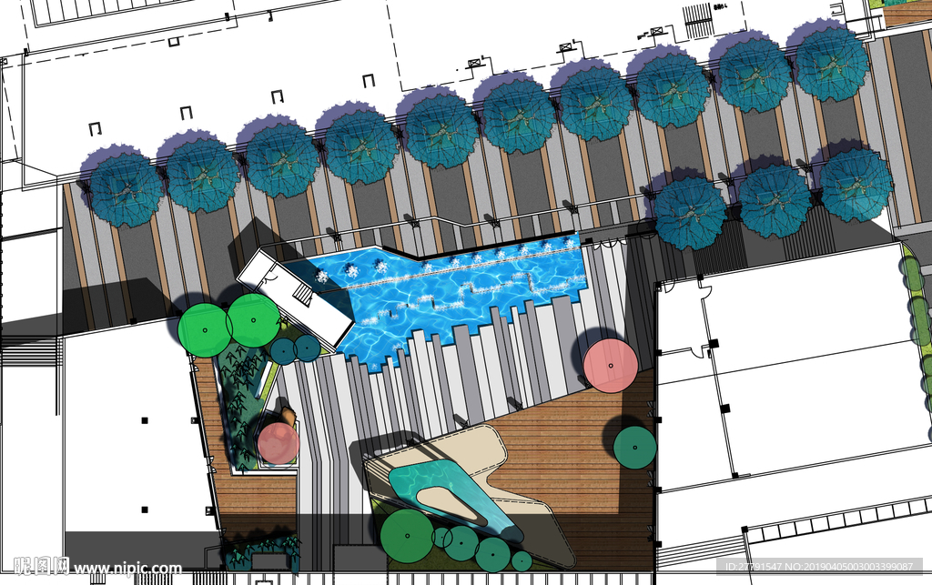 广场景观设计平面图