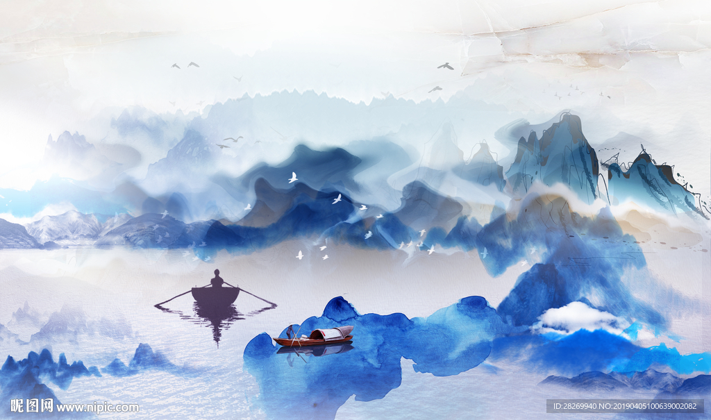 水墨山水画