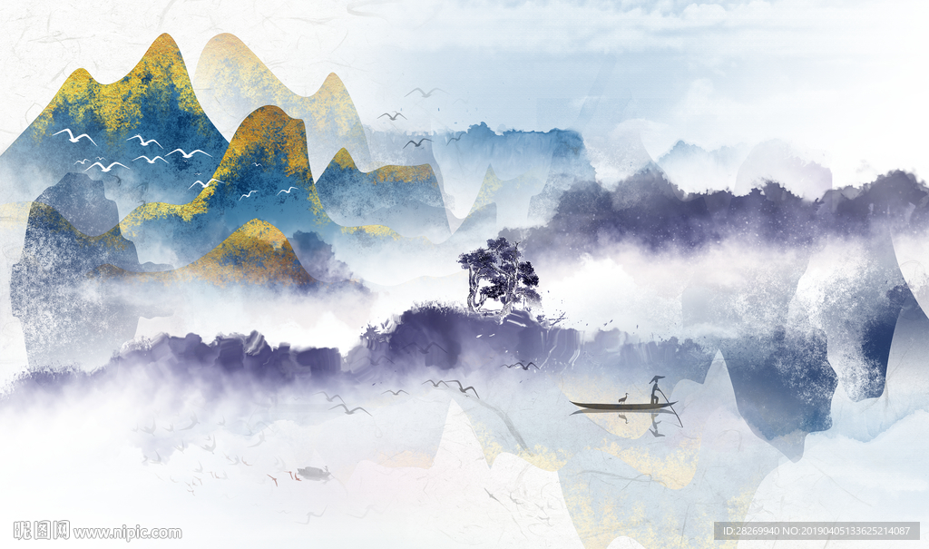 抽象山水