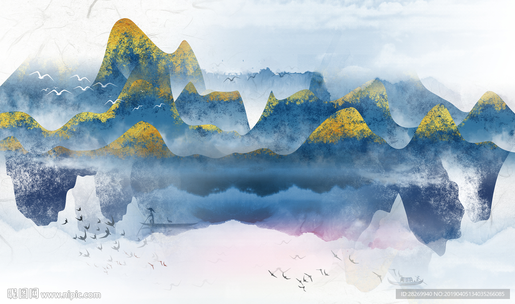 抽象山水