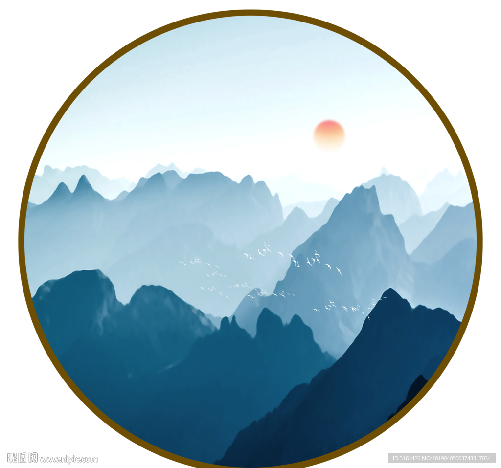 新中式山水画