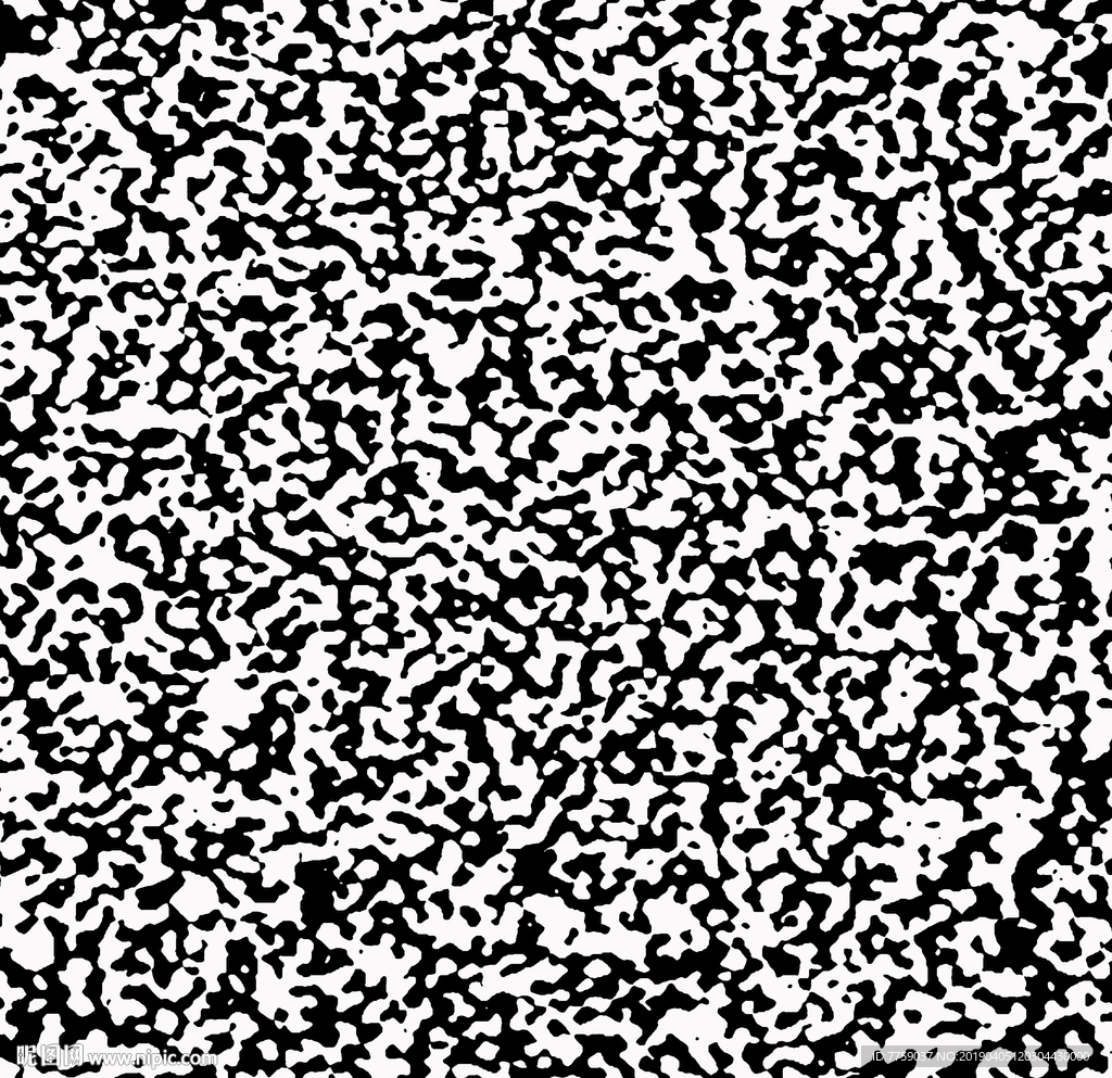 黑白相间不规则自然纹理