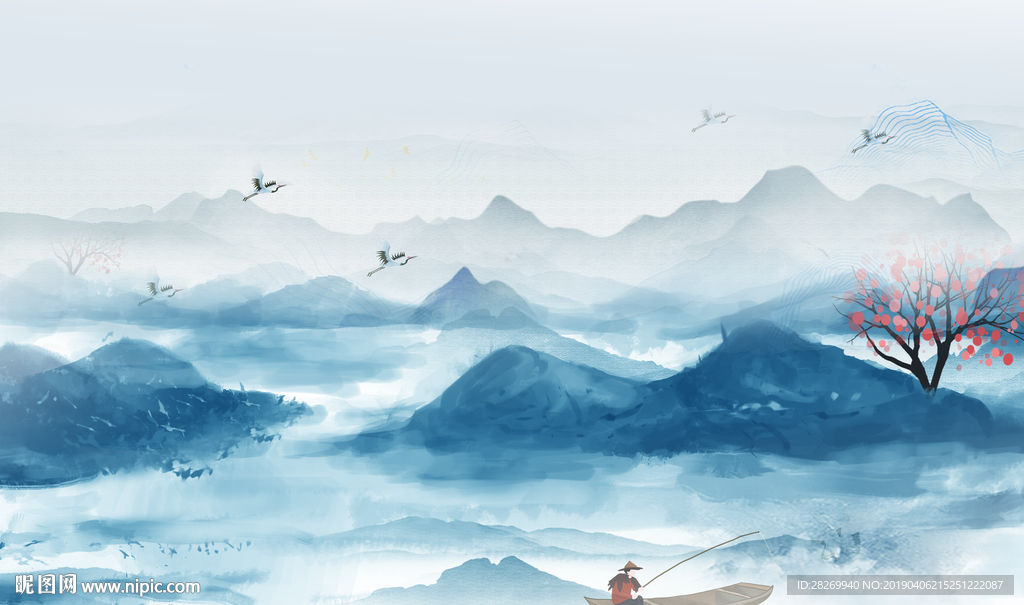 抽象山水