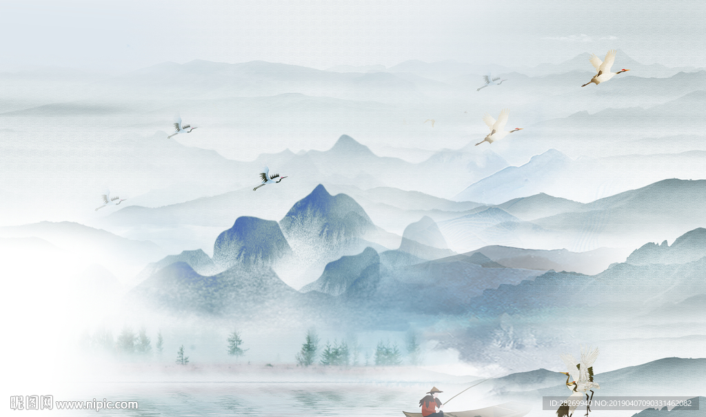 抽象山水