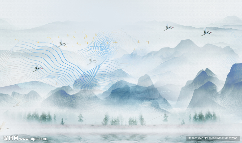 抽象山水