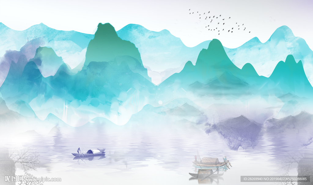 抽象山水