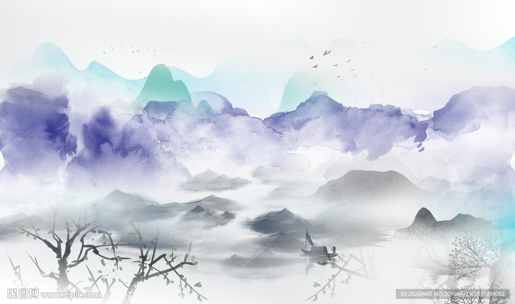 抽象山水