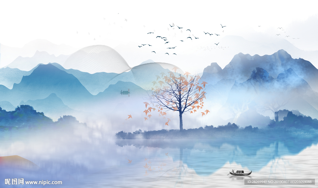 抽象山水