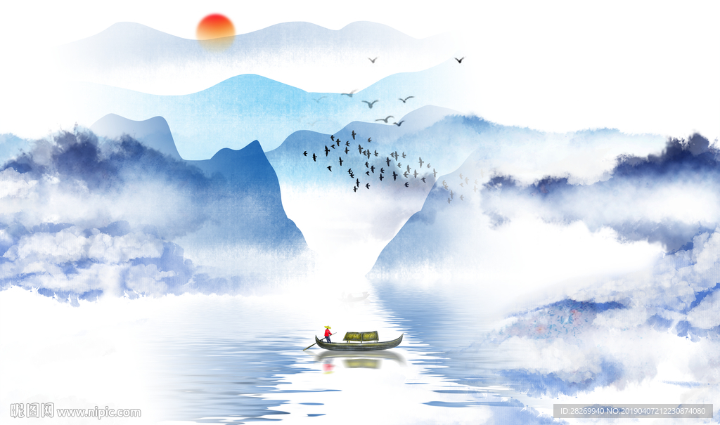 新中式水墨画