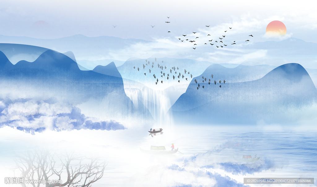 新中式水墨画