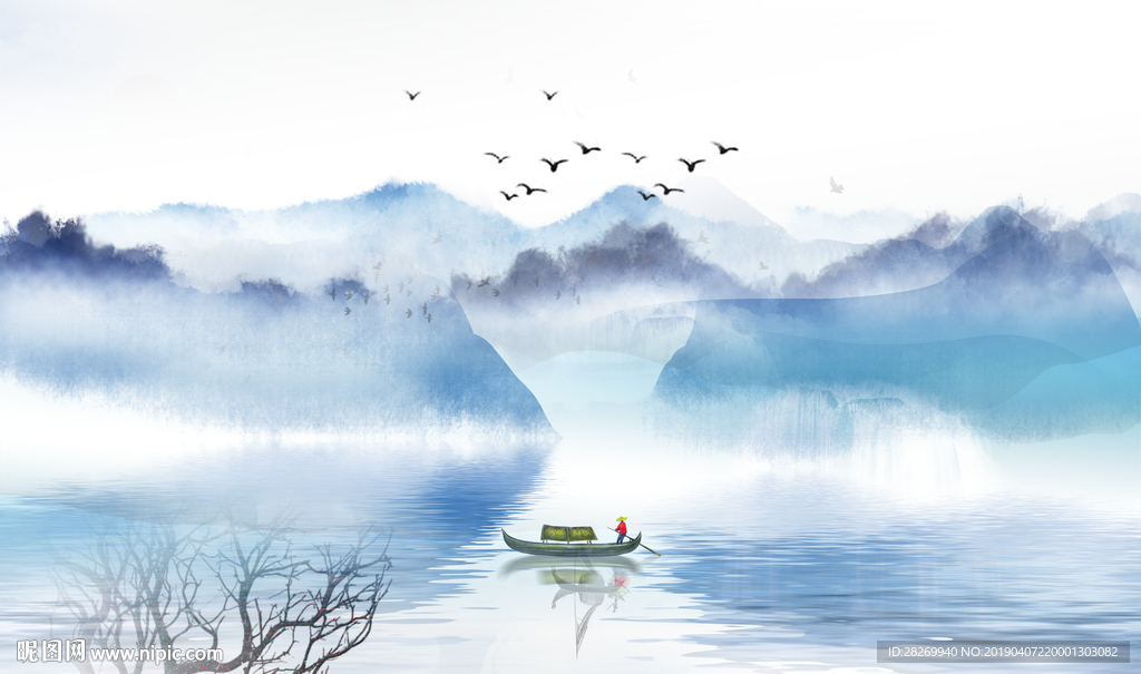 新中式水墨画