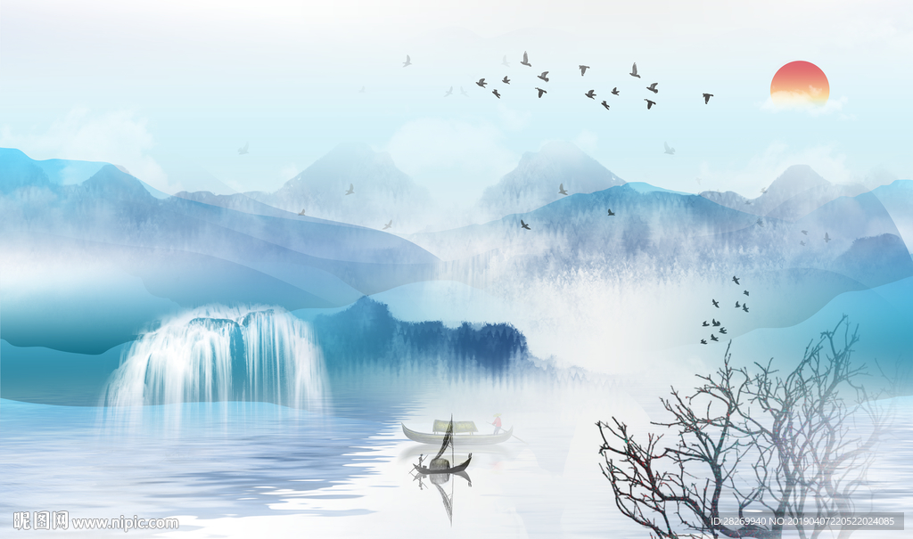 新中式水墨画